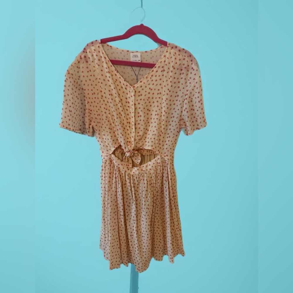 Zara Cream Floral Dress